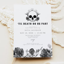 NOVA Til Death Gothic Skull Black Brautparty