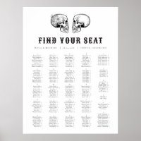 NOVA Til Death Gothic Skull Wedding Chart