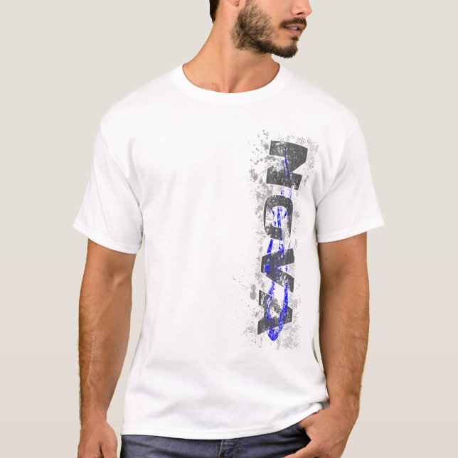 Nova Vert blauer T - Shirt v2 (Vorderseite)