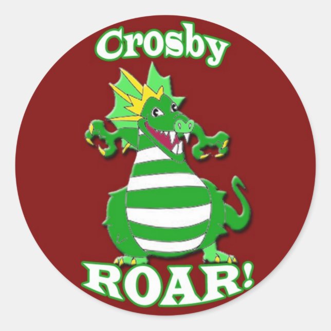 NovakDragonFinal Runder Aufkleber (Vorderseite)