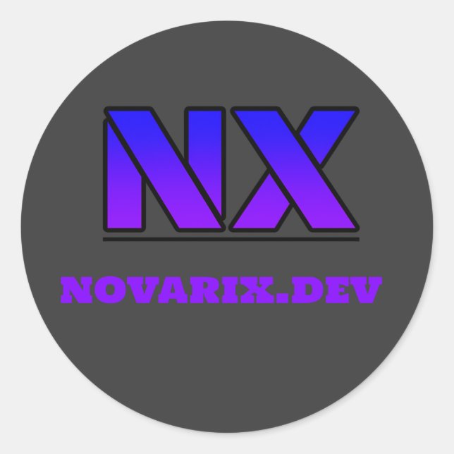 novarix aufkleber schwarz (Vorderseite)