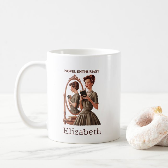 Novel Enthusiusiasten Buchpreisangebot Kaffeetasse (Mit Donut)