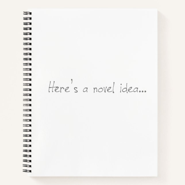 Novel Idea Spiral Bound Notebook Notizbuch (Vorderseite)