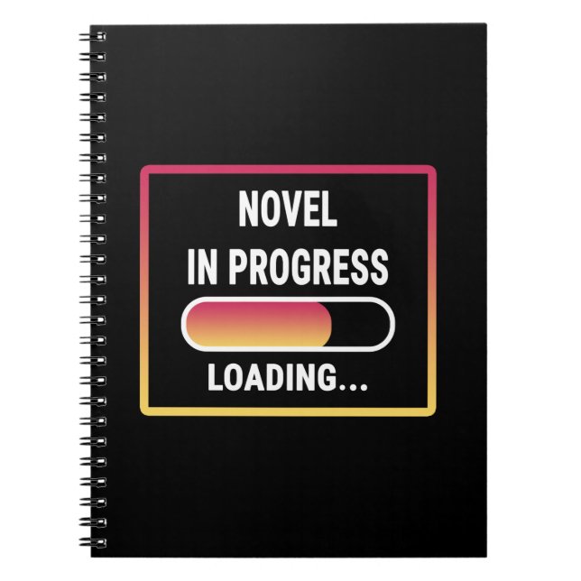 Novel in Progress - Neuartiges Laden Notizblock (Vorderseite)