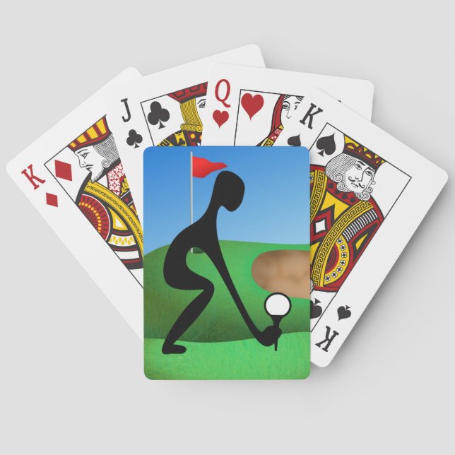 Novelty Alien Golf Classic Spielkarten (Rückseite)