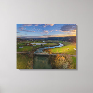 Novelty Bridge Sunset #2 Canvas Print Leinwanddruck