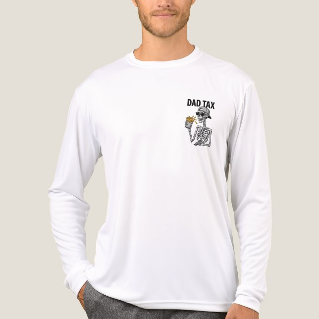 Novelty Dad tax  gift for dad's  Tri-Blend Shirt (Vorderseite)