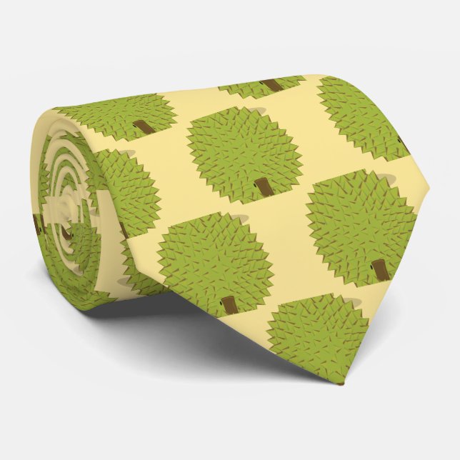 Novelty Durian Fruit Cartoon cravate alimentaire (Roulé)