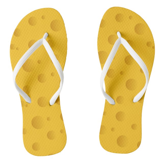 Novelty-Gelb-Sandkäse-Flip-Flops Flip Flops (Fußbett)