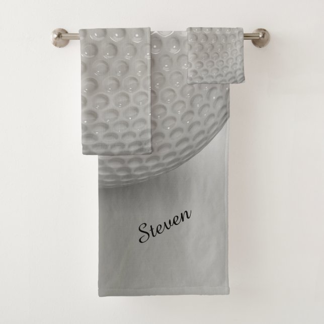 Novelty Golf Ball Sport Badhandtuch Set (Insitu)