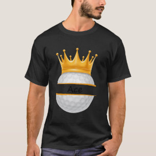 Novelty Golf Personalisiert Name Ace Sports Vater T-Shirt