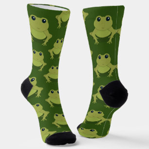 Novelty Green Frog Socken