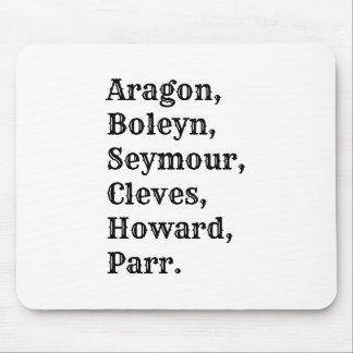 Novelty Henry VIII Sechs Wives Mouse Mat Mousepad