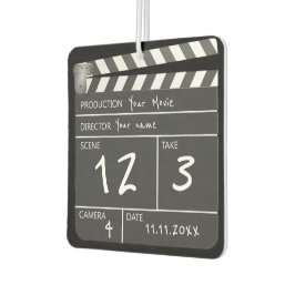 Novelty Personalisiert Unique Movie Clapperboard Autolufterfrischer