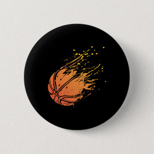 Novelty Silhouette Basketball Geschenk Grafik für Button