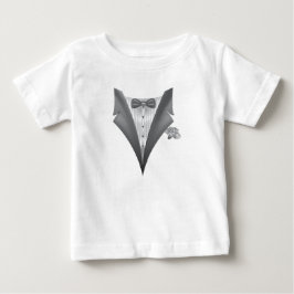 Novelty Tuxedo Tux Print Baby T-shirt