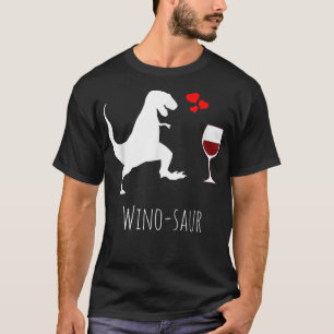 Novelty Wine Lover Winosaur Dinosaur Weingeschenk T-Shirt