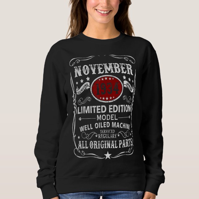 November 1934  Model Well Oiled Machine Sweatshirt (Vorderseite)