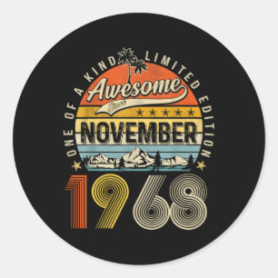 November 1968 55. 55 runder aufkleber