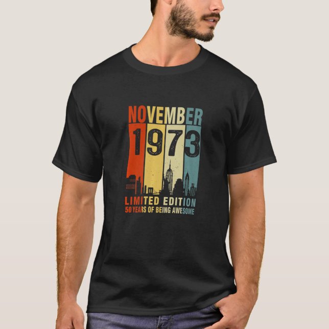 November 1973 50 Jahre Phantastisch Vintag T-Shirt (Vorderseite)