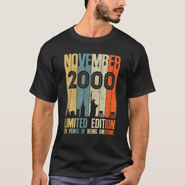 November 2000 T Shirt 20 Jahre Altes Shirt 2000 Ge (Vorderseite)