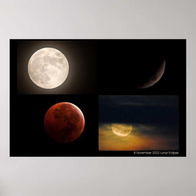 November 2022 Lunar Eclipse Poster (Vorne)