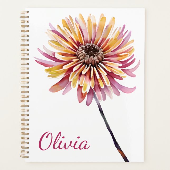 November birth flower gifts Chrysanthemum flower Planer (Vorderseite)