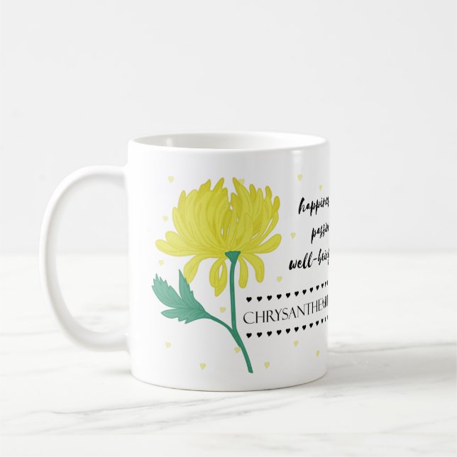 November Blume Tasse mit Blume Treffen (Links)