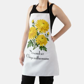 November-Chrysanthemenblüten Schürze