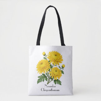 November-Chrysanthemenblüten Tasche
