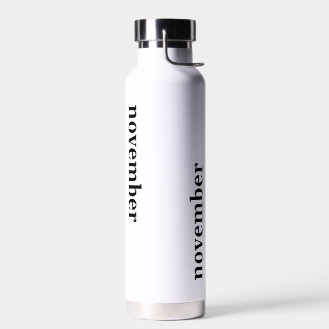 November Definition Geburtstag Trinkflasche (Links)