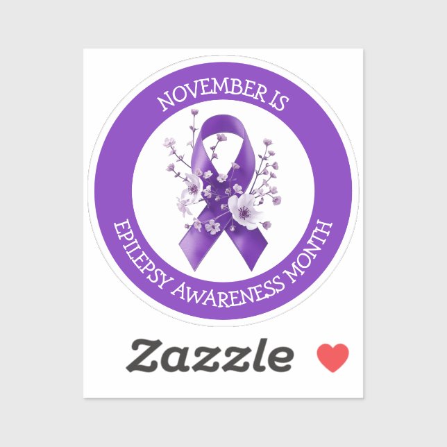 November is Epilepsy Awareness Month Aufkleber (Blatt)