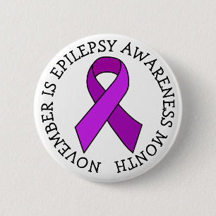 November ist Epilepsie-Sensibilisierungsmonat Button