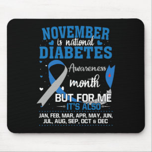 November ist Nationaler Diabetes-Aufklärungsmonat Mousepad