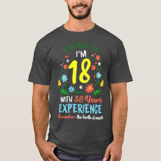 November Mädchen Blume T-Shirt 56 Jahre alt Im nic
