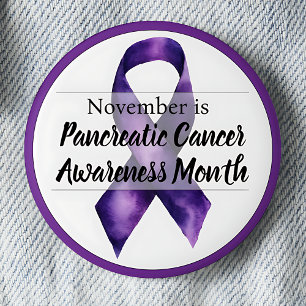 November Monat der Bauchspeicheldrüsenkrebserkrank Button