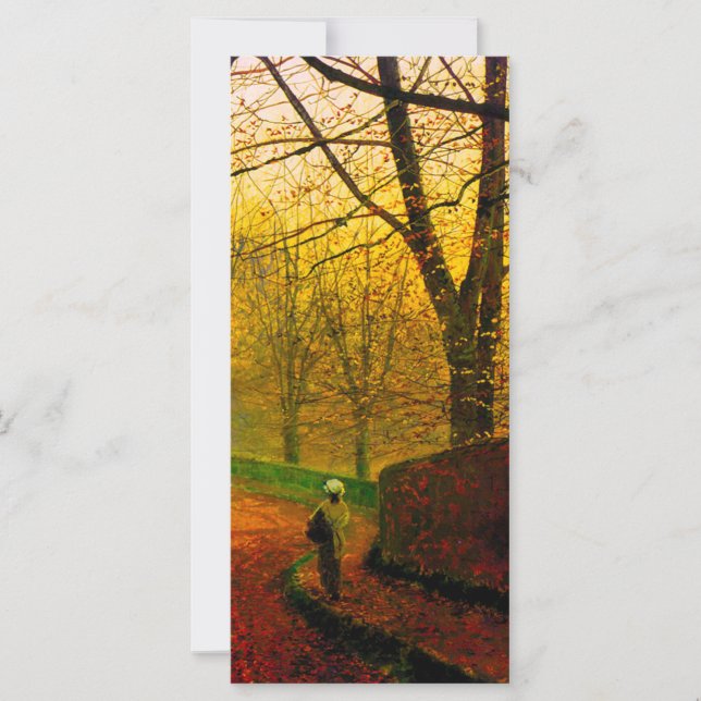 November Nachmittag Stapleton Park Grimshaw Card (Vorderseite)