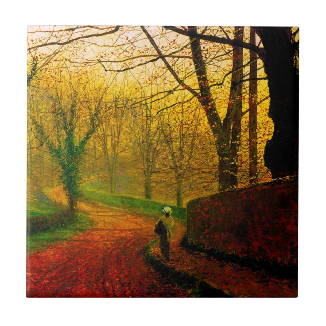 November Nachmittag Stapleton Park Grimshaw Fliese (Vorderseite)
