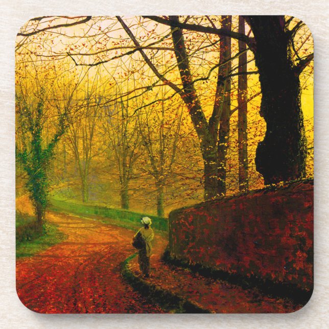 November Nachmittag Stapleton Park Grimshaw Getränkeuntersetzer (Vorderseite)