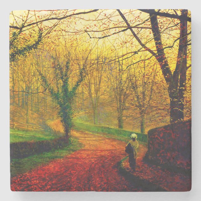 November Nachmittag Stapleton Park Grimshaw Steinuntersetzer (Vorderseite)
