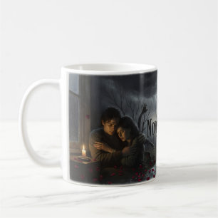 November Rain Kerzenbeleuchteter Liebeserinnerung- Kaffeetasse