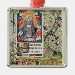 November; Rotwildjagd Ornament Aus Metall