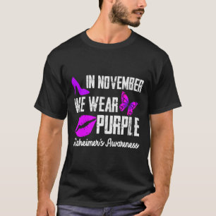 November Wir tragen Lila Alzheimerheimer-Awarenes T-Shirt