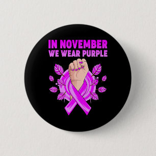 November Wir tragen Lila Alzheimerheimer-Bewusstse Button