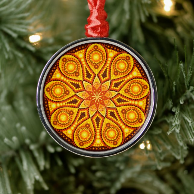Novembre Birthstone Topaz Mandala Ornement (Arbre)