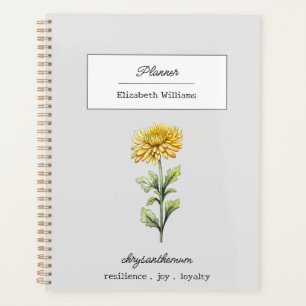NOVEMBRE CHRYSANTHEMUM FLEURS DE NAISSANCE PERSONN