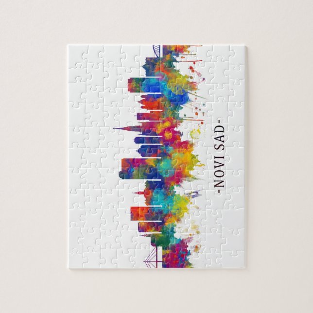 Novi Sad Serbia Skyline (Vertikal)