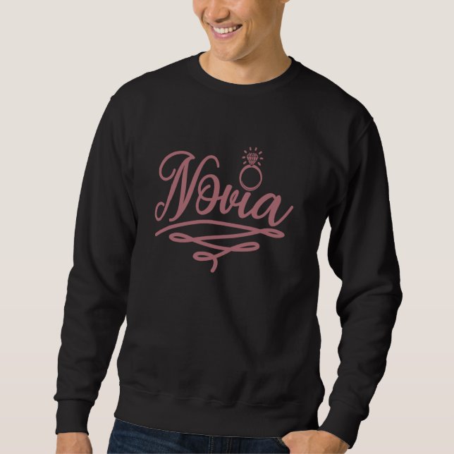 Novia Bride Spanish Latina Junggeselinnen-Abschied Sweatshirt (Vorderseite)
