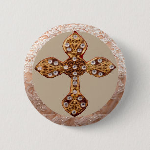 NOVINO Kreuz mit Diamanten Button