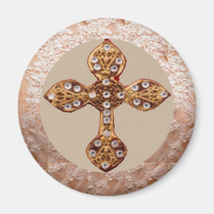 NOVINO Kreuz mit Diamanten Magnet